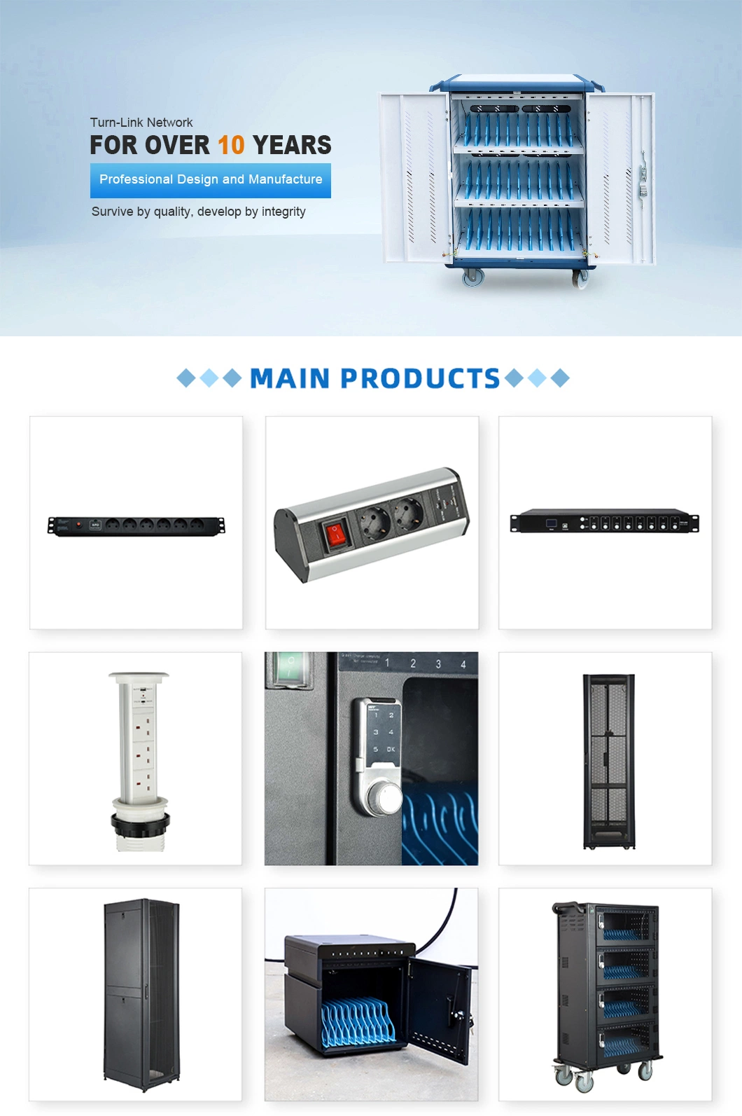 High Quality 30 Way iPad Tablet Charging Cart for School Museum Office